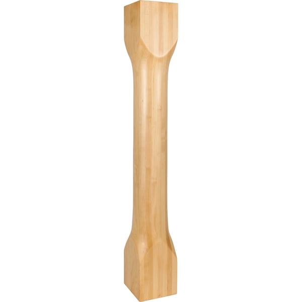 Hardware Resources 6" Wx6"Dx42"H Rubberwood Cathedral Turned Post P83-6-42-RW - main